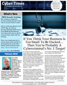 February 2018 Secure ERP Newsletter